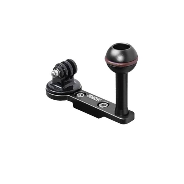 boule aluminium supe d'attache 25mm noir pour poignées tg10, tg15, tg20