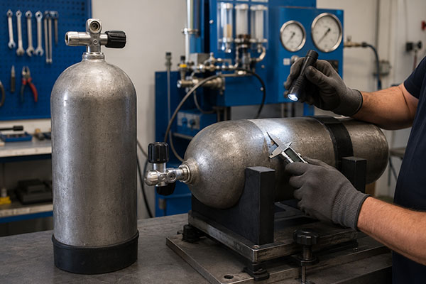 requalification bouteilles plongee