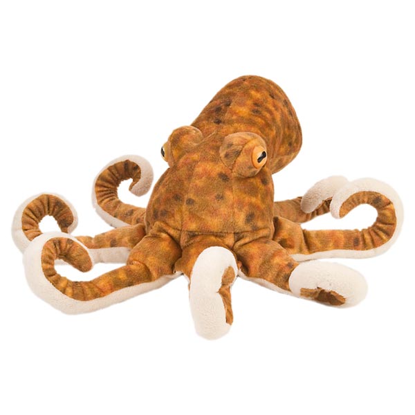 peluche wild republic cuddlekins medium — poulpe