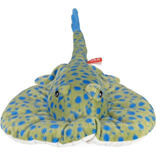 peluche wild republic cuddlekins medium — raie pointe bleue