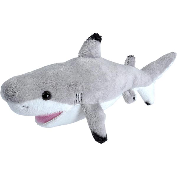 peluche wild republic cuddlekins medium — requin pointe noir