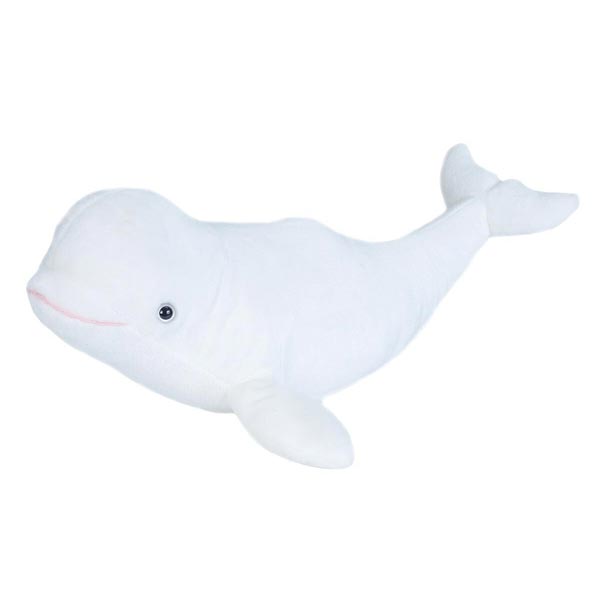 peluche wild republic cuddlekins medium — beluga