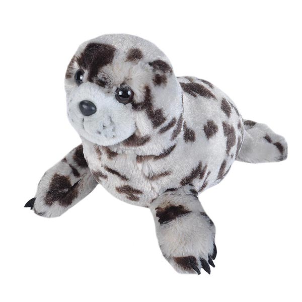 peluche wild republic cuddlekins medium — phoque moucheté
