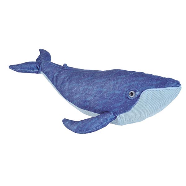 peluche wild republic cuddlekins medium — baleine bleue