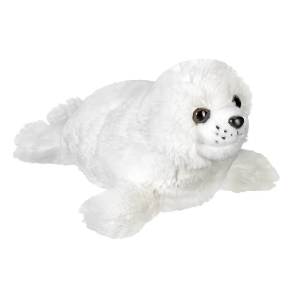 peluche wild republic cuddlekins mini — phoque blanc