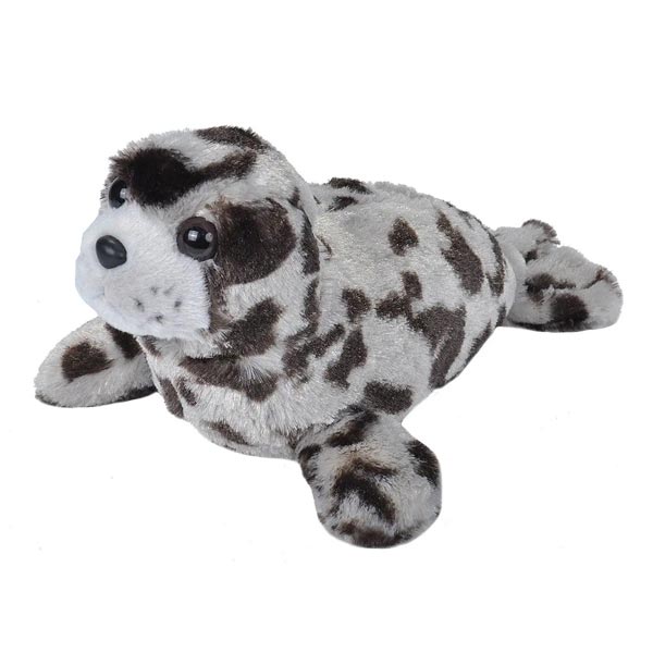 peluche wild republic cuddlekins mini — phoque moucheté