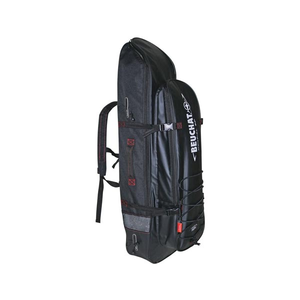 beuchat mundial backpack 2 – sac à dos palmes longues – noir 103x30x13 cm / 50 litres