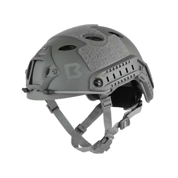 casque de plongée technique bigblue avec double support de phare — gris urbain (certifié ce) — taille lxl